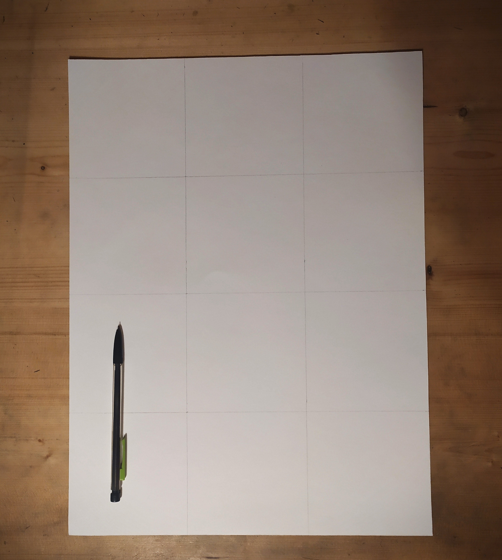 Quadrillage sur le support