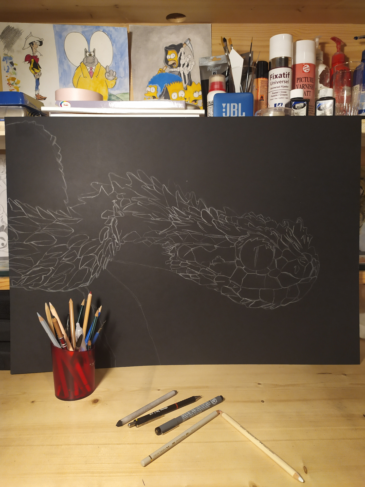 Fin du croquis de l'Athéris